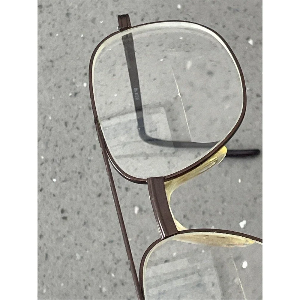 MODERN OPTICAL KEVIN Brown METAL AVIATOR STYLE EYEGLASSES 56-18-140 FRAMES ONLY